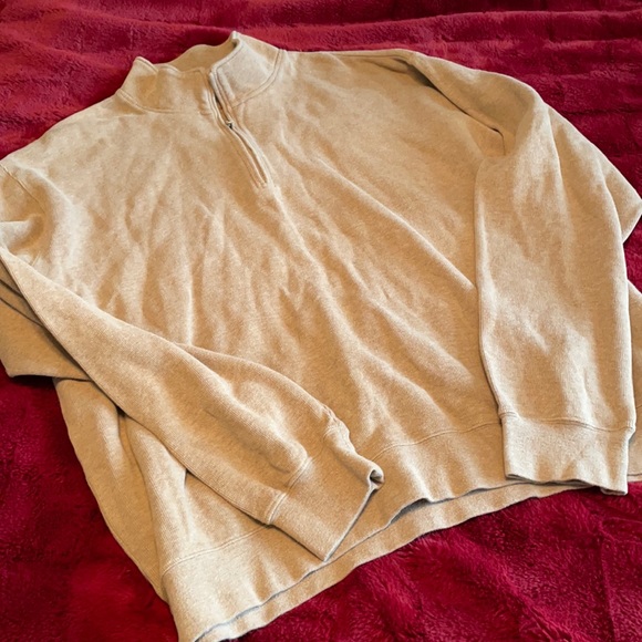 Orvis Other - Orvis Quarter Zip Sweater Tan Size XL